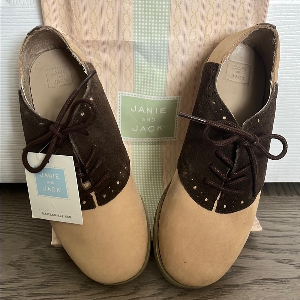 Janie and Jack Two-Tone Oxford Shoes
